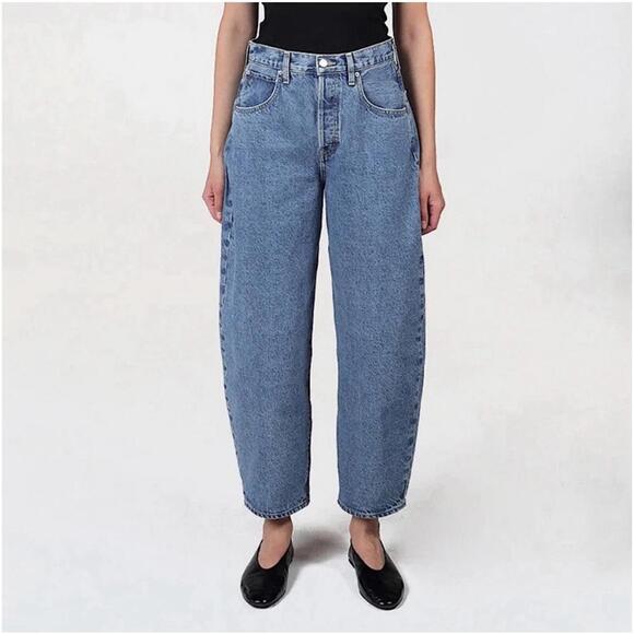 Etica Denim - Etica IRIS Relaxed Barrel Jeans Fistral Blue Denim Cotton Tapered Sz 27